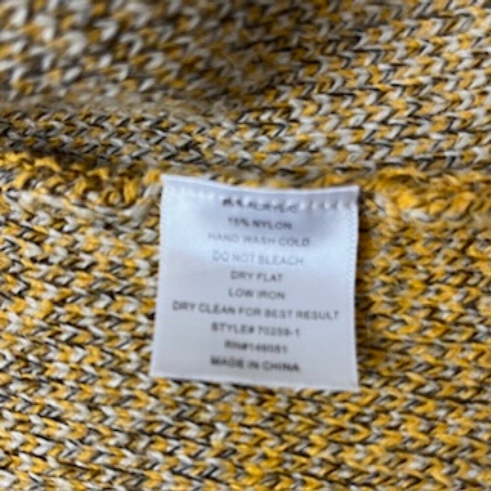 🧡3/15 Monteau Los Angeles Long Sweater Vest Cardigan Women's M - Picture 6 of 9